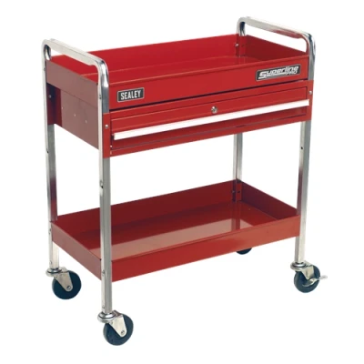 Image of Sealey Superline Pro Trolley 2 Level Heavy Duty with Lockable Drawer