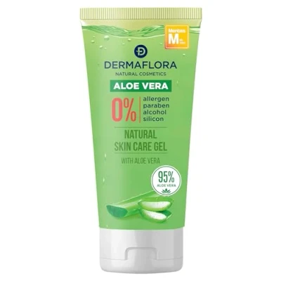Image of Dermaflora Aloe Vera Gel 150ml Cooling, Hydrating &amp; Soothing Natural Relief for Burns, Sunburn, Rashes, Insect Bites Skin Irritations