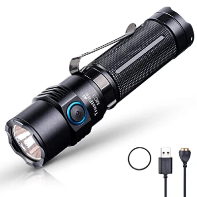 Image of TrustFire MC3 Tactical LED Flashlight 2500 Lumens USB Magnetic Charging Torch Rechargeable Flashlights IP68 Waterproof EDC Work with Memory Strobe Mode, for Gift Giving
