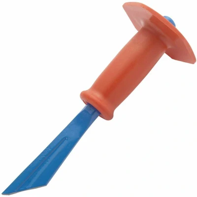 Image of Footprint Tools 1861 Grooved Plugging Chisel With Guard FOO1861