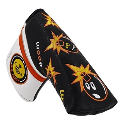 Image of Big Teeth Golf Blade Putter Head Cover Ping type Magnetic Club Protector Bomb For Scotty Cameron Taylormade Odyssey Headcover