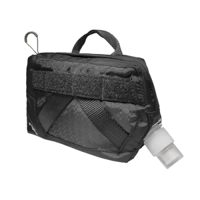 Image of Kurgo RSG Hydration Flask, Travel Water Flask for Dogs, PVC &amp; BPA Free, MOLLE Compatible, Black