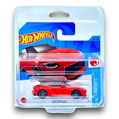 Image of Hot Wheels 2023 Nissan Z (Red) 3/10 HW J Imports 46/250 (Short Card) COMES IN A KLAS CAR KEEPER PROTECTIVE COLLECTORS CASE HKK64