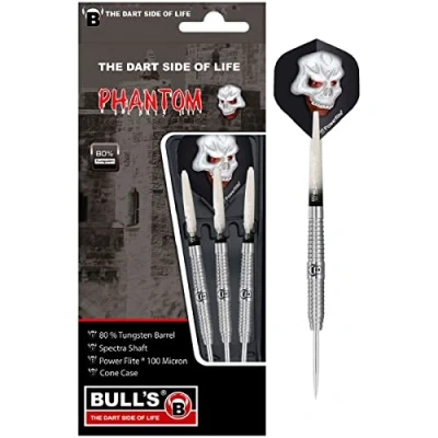 Image of Bull&#039;s Phantom PT3 Steel Dart, Unisex, 13673, Silver, 23g