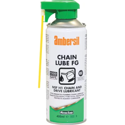 Image of Ambersil Chain Lubricant, Food Grade, Ptfe, 400ML