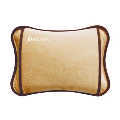 Image of TM Electron Vulcano 15 Minute Rechargeable Thermal Water Bottle for 2 Hours of Use with Soft Microfiber Coating to Soothe Muscle Discomfort