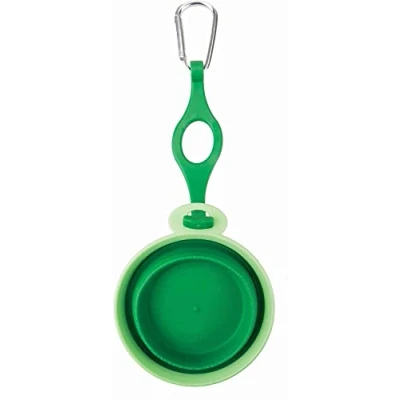 Image of Crufts Collapsible Travel Pet Bowl &amp; Water Bottle Holder 250ml Liquid Capacity Ideal for Small to Medium Dogs