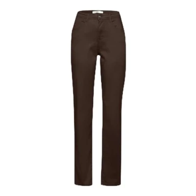 Image of BRAX Women&#039;s Style Carola Winter Dream Pants, Chocolate, 32W x 32L