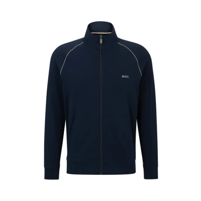 Image of BOSS Mens Mix&amp;Match jacket Z Embroidered logo in stretch cotton