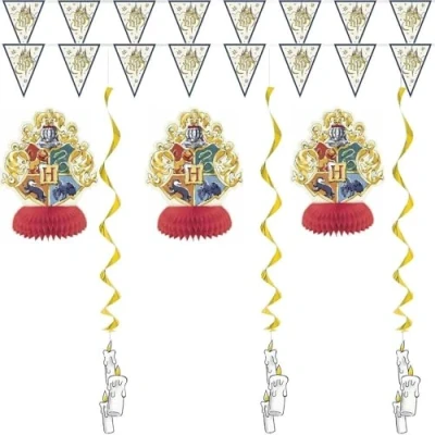 Image of Unique 23569 Harry Potter Party Decorating Kit Set of 7, Multicolour
