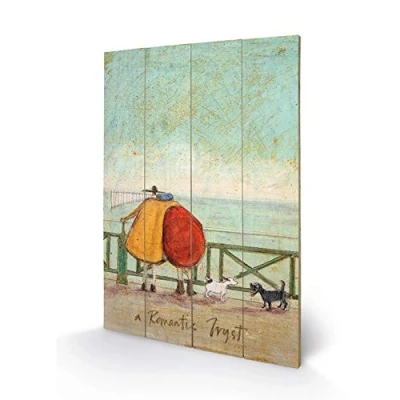 Image of Sam Toft (A Romantic Tryst Wood Print, Multi Coloured, 40 x 59cm