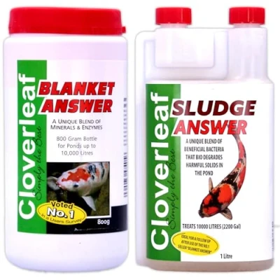 Image of Blanket Answer 800g &amp; Sludge 1L Pond Water Treatment Complete Bundle