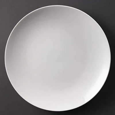 Image of Olympia Whiteware Coupe Service Plates 310mm Porcelain Restaurant 6pc