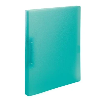 Image of HERMA Ring Binder Translucent in Turquoise, A4, 25 mm Spine, Slim 2 Made of Plastic