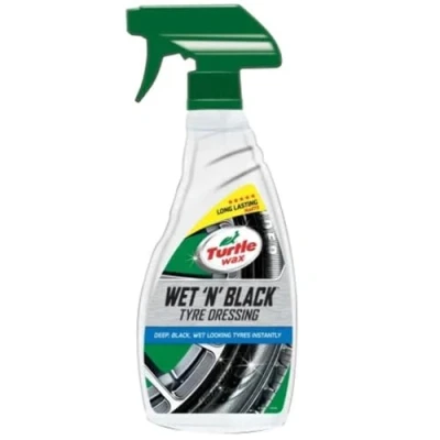 Image of Turtle Wax 51801 Wet n Black Car Tyre Dressing Instant Deep Looking Tyres 500ml Spray