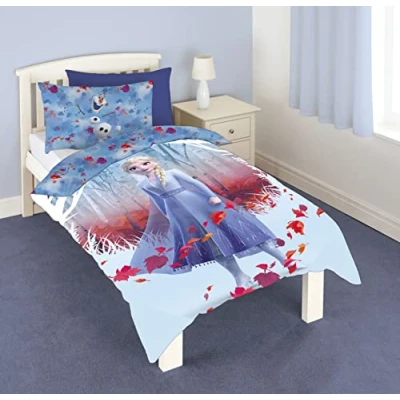 Image of Disney Frozen 2 &quot;Autumn Leaf Single Duvet Cover Set