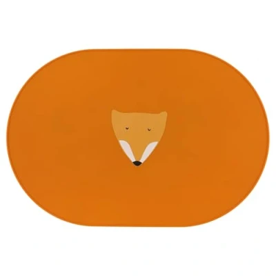 Image of Trixie Silicone Placemat Mr. Fox Non Slip Toddler Table Mat Soft, Durable, and Easy to Clean Perfect for Baby Led Weaning, Mealtime, Playtime Eco Friendly &amp; Safe
