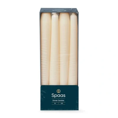 Image of Spaas Taper Dinner Candles 8 Hours, Ivory, Piece