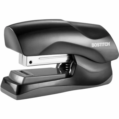 Image of Bostitch Office Heavy Duty Stapler, 40 Sheet Capacity, No Jam, Half Strip, Fits into The Palm of Your Hand, for Classroom, or Desk, Black