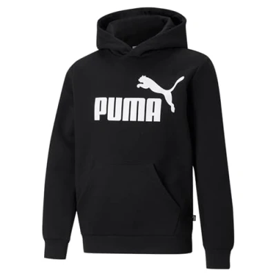 Image of Puma BIG LOGO Hoodie Unisex for kids, Size: 5 6y, black