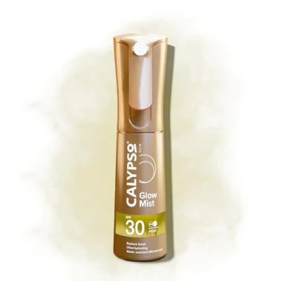 Image of Calypso Glow Mist SPF30 Radiant Skin Finish, Protective Sun Spray, Water Resistant, Non Sticky Transparent Sunscreen, UVA &amp; UVB Protection, 100ml