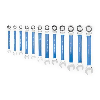 Image of Park Tool MWR SET Ratcheting Metric Wrench Set,6mm 17mm Tool,Blue / Silver