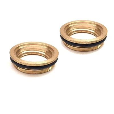 Image of 2 x Brass Adaptor Bushes for Ceramic tap Cartridge Compatible 3409R (28mm Thread) 133.0069.390