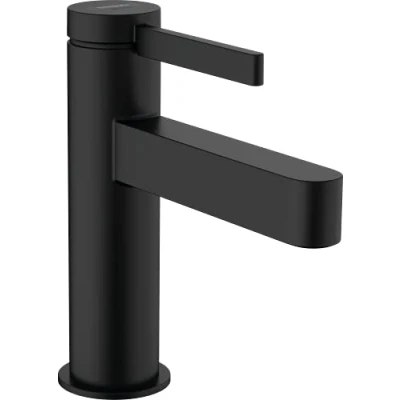 Image of hansgrohe Finoris Pillar tap 100 for cold water without waste set, matt black, 76013670