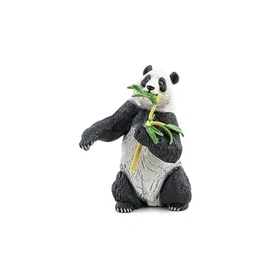 Image of Papo Hand painted Figurine Panda with bamboo 50294 Wildlife animals Collectible for Children Suitable Boys and Girls From 3 years old