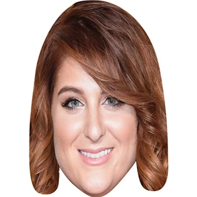 Image of FoxyPrinting Meghan Trainor Music Stars Celebrity Cardboard Party Face Mask Fancy Dress