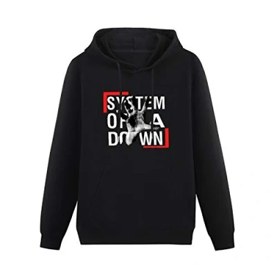 Image of ovsn Hoody Soad System Band Down Long Sleeve SweatshirtsM Black