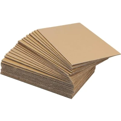 Image of A4 Single Wall Cardboard Corrugated Sheets Pads Divider Art Craft Board (100)
