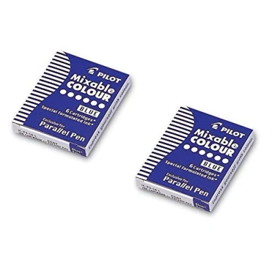 Image of Pilot Ink Cartridge Parallel Pen Blue Set of 2aa