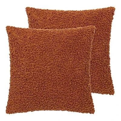 Image of Yard Cabu Textured Boucle Polyester Filled Cushion Twin Pack,45 x 45cm
