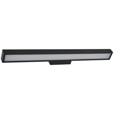 Image of Lucande LED mirror light Zafira, black, aluminium, 90 cm, IP44