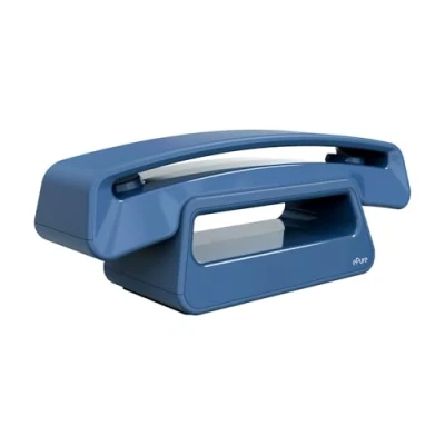 Image of ALCATEL ePure Iconic DECT Cordless Phone Classic Design Large Highly Legible Graphic Display Handsfree Call Barring Blue