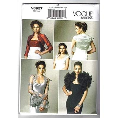 Image of Vogue Patterns Sewing VGE 8957 E5 (14 16 18 20 22), Multi Colour, Multicolor