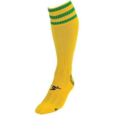 Image of PT 3 Stripe Pro Football Socks Boys Yellow/Green