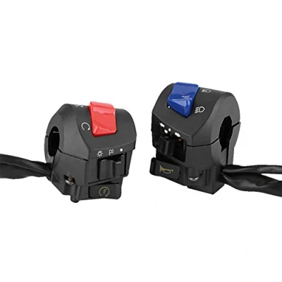 Image of 1 Pair Motorcycle Handlebar Switch,7/8inch Left and Right Mount Switch with Horn Ignition Control