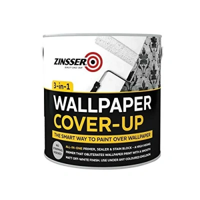 Image of Zinsser Wallpaper Cover Up 2.5 Litre, White
