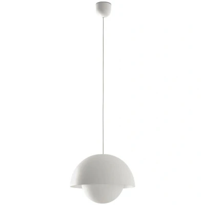 Image of Marisol Dome Pendant Ceiling Light Matt White 2700K