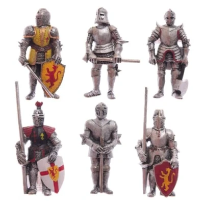 Image of Puckator Medieval Knight Fridge Magnet Cute Funny White Board Coloured Powerful Strong Magnets Magnetic Pins Locker Accessories Souvenir Office Supplies