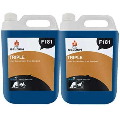 Image of Selden F181 Triple Scrubber Dryer Detergent 5 Litre Pack of 4