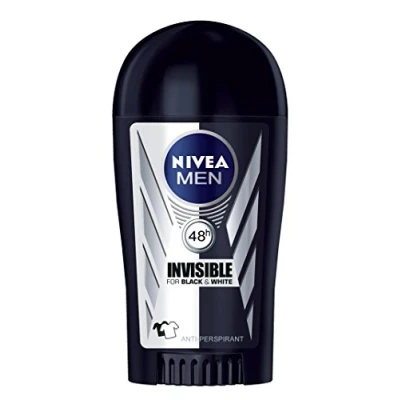 Image of Nivea Men Black White Stick, Alcohol Free, Stain Pack of 1 (1 x 40 ml)