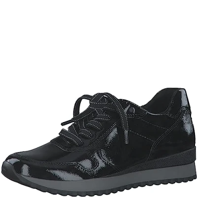 Image of MARCO TOZZI Women&#039;s 2 23714 41 Sneaker, Black Pat.Cb., 6.5