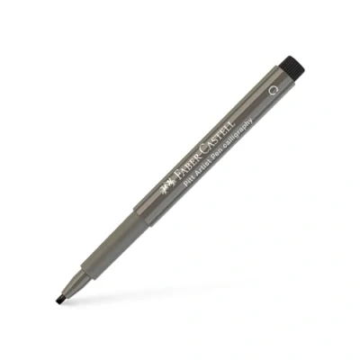Image of Faber Castell Art &amp; Graphic Pitt Artist Pen Calligraphy India Ink Pen, Green Gold, Single For Art, Craft, Drawing, Sketching, Home, School, University, Colouring