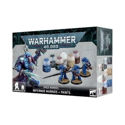 Image of Games Workshop Warhammer 40,000 Space Marines: Infernus Marines + Paints Set