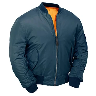 Image of Cobles MA1 Bomber Flight Jacket (Blue, 5XL)