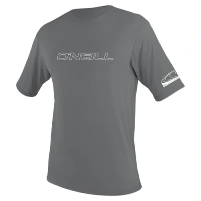 Image of O&#039;NEILL Men&#039;s Basic Skins UPF 50+ Short Sleeve Sun Shirt,Smoke,Large