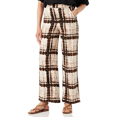 Image of Part Two Women&#039;s PannaePW PA Pants, Brown Blurred Square, UK 6